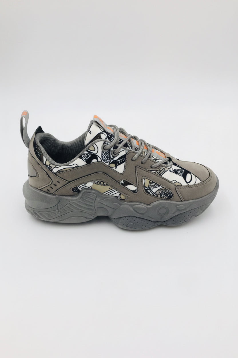 Sneakers KOJIRŌ YUG139 grise chunky streetwear homme - photo produit 2