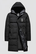 Doudoune longue KOJIRŌ homme coupe-vent impermeable noire - photo produit 2