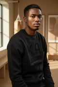 Sweat KOJIRŌ col rond noir homme streetwear - photo produit 2