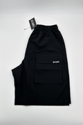 Short cargo KOJIRŌ homme streetwear noir kaki - photo produit 10