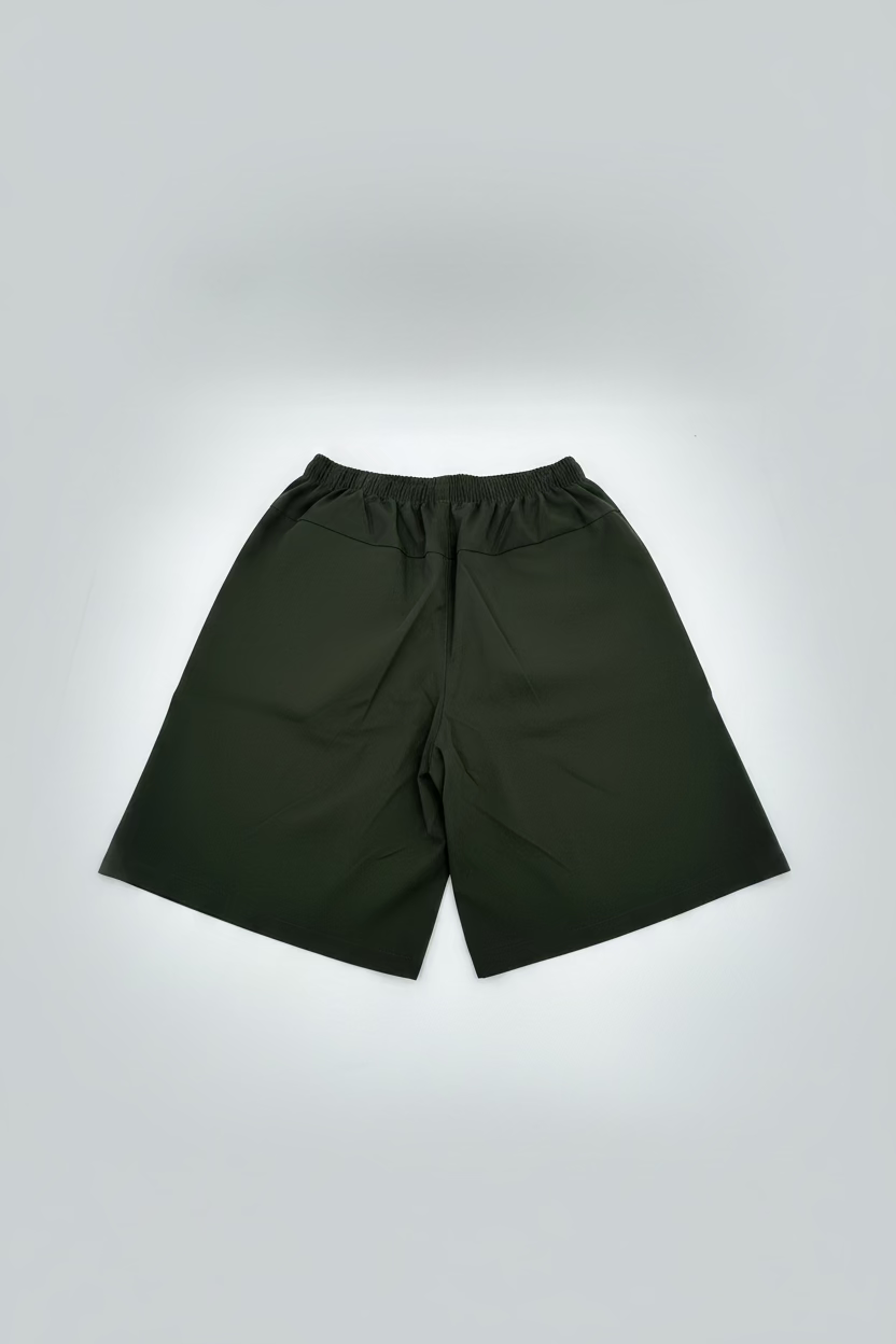 Short cargo KOJIRŌ homme streetwear noir kaki - photo produit 8