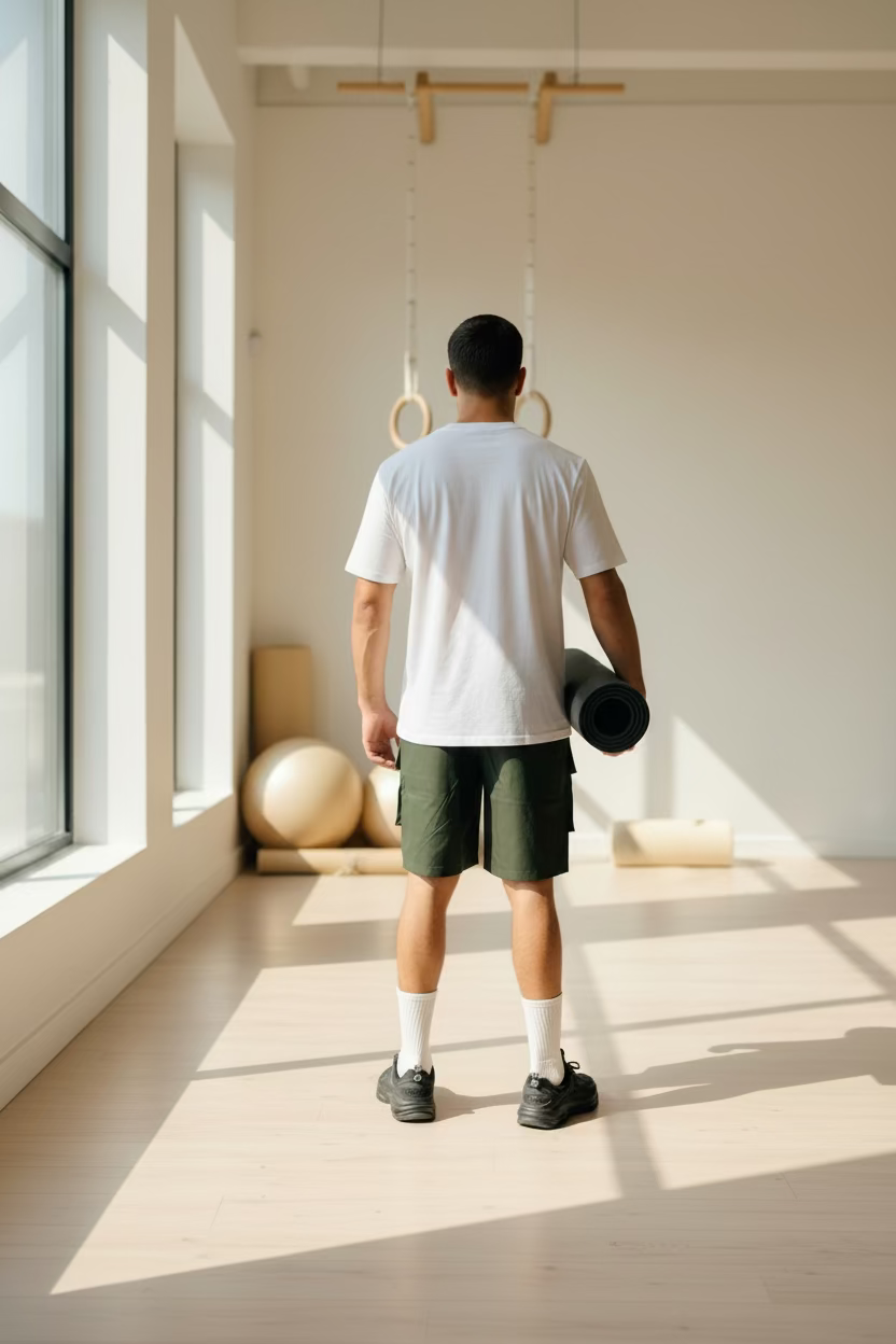 Short cargo KOJIRŌ homme streetwear noir kaki - photo produit 7